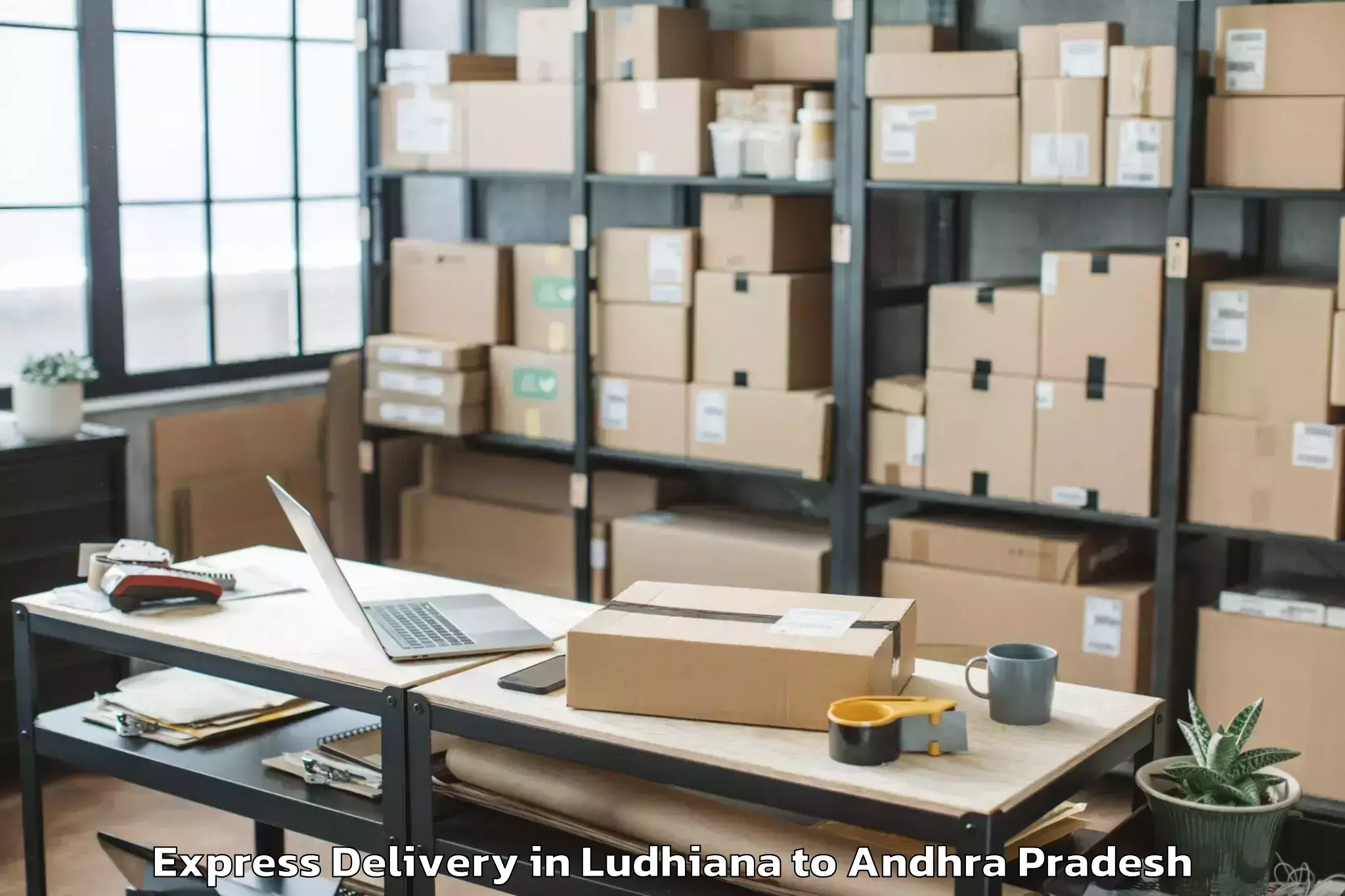 Top Ludhiana to Atmakur Nandyal Express Delivery Available